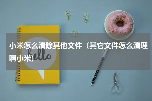 小米怎么清除其他文件（其它文件怎么清理啊小米）