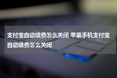 支付宝自动续费怎么关闭 苹果手机支付宝自动续费怎么关闭
