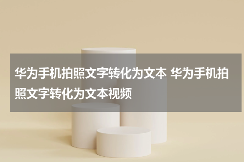 华为手机拍照文字转化为文本 华为手机拍照文字转化为文本视频