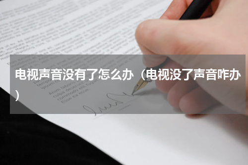 电视声音没有了怎么办（电视没了声音咋办）