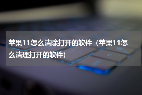 苹果11怎么清除打开的软件(苹果11怎么清理打开的软件)