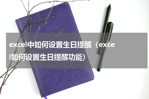 excel中如何设置生日提醒（excel如何设置生日提醒功能）