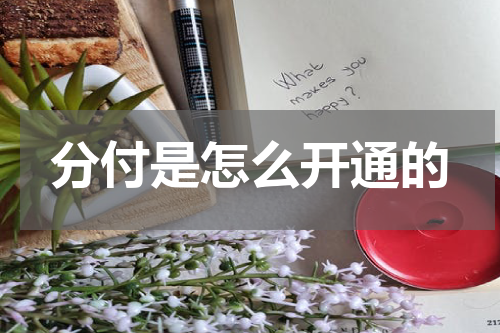 分付是怎么开通的