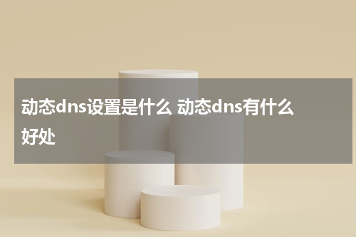 动态dns设置是什么 动态dns有什么好处