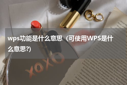 wps功能是什么意思(可使用WPS是什么意思?)