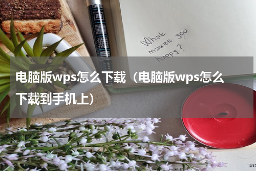 电脑版wps怎么下载（电脑版wps怎么下载到手机上）