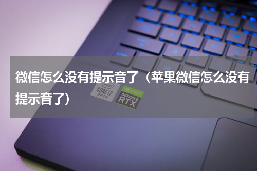 微信怎么没有提示音了(苹果微信怎么没有提示音了)