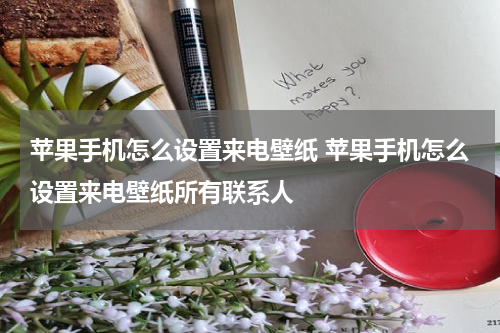 苹果手机怎么设置来电壁纸 苹果手机怎么设置来电壁纸所有联系人