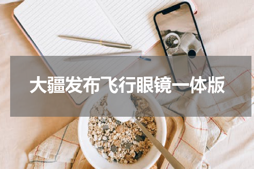 大疆发布飞行眼镜一体版