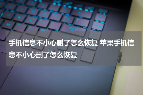 手机信息不小心删了怎么恢复 苹果手机信息不小心删了怎么恢复