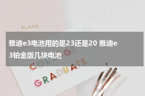 雅迪e3电池用的是23还是20 雅迪e3铂金版几块电池