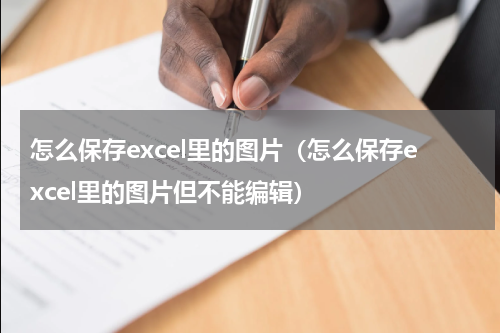 怎么保存excel里的图片（怎么保存excel里的图片但不能编辑）
