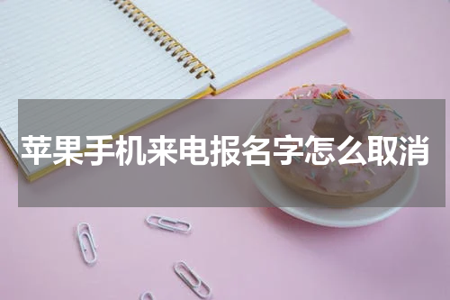 苹果手机来电报名字怎么取消