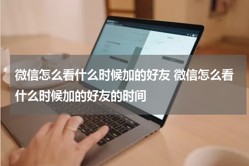 微信怎么看什么时候加的好友 微信怎么看什么时候加的好友的时间