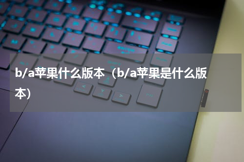 b/a苹果什么版本（b/a苹果是什么版本）