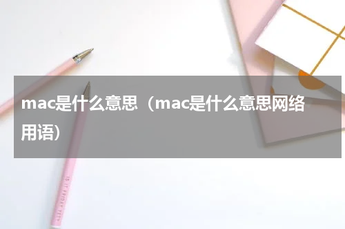 mac是什么意思（mac是什么意思网络用语）