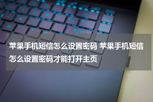 苹果手机短信怎么设置密码 苹果手机短信怎么设置密码才能打开主页