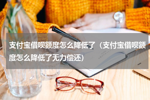 支付宝借呗额度怎么降低了(支付宝借呗额度怎么降低了无力偿还)