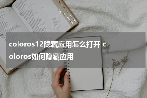 coloros12隐藏应用怎么打开 coloros如何隐藏应用