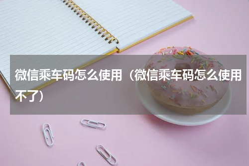 微信乘车码怎么使用（微信乘车码怎么使用不了）