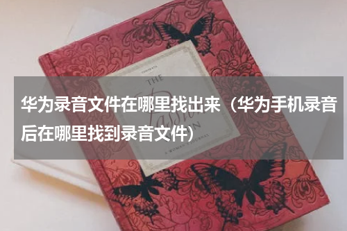 华为录音文件在哪里找出来（华为手机录音后在哪里找到录音文件）