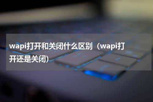 wapi打开和关闭什么区别（wapi打开还是关闭）