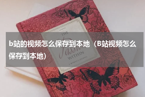 b站的视频怎么保存到本地（B站视频怎么保存到本地）
