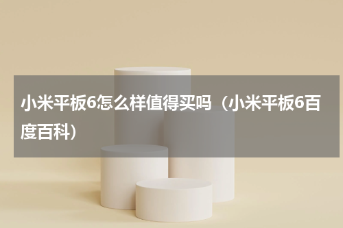 小米平板6怎么样值得买吗（小米平板6百度百科）