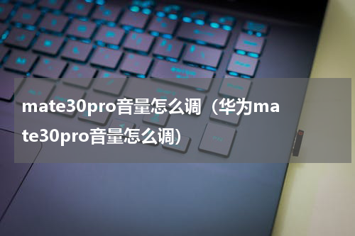 mate30pro音量怎么调（华为mate30pro音量怎么调）