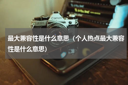 最大兼容性是什么意思(个人热点最大兼容性是什么意思)