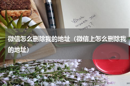 微信怎么删除我的地址（微信上怎么删除我的地址）