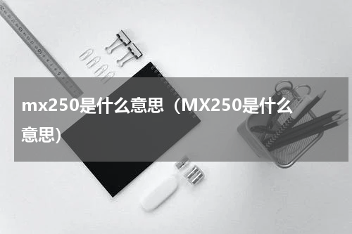 mx250是什么意思(MX250是什么意思)