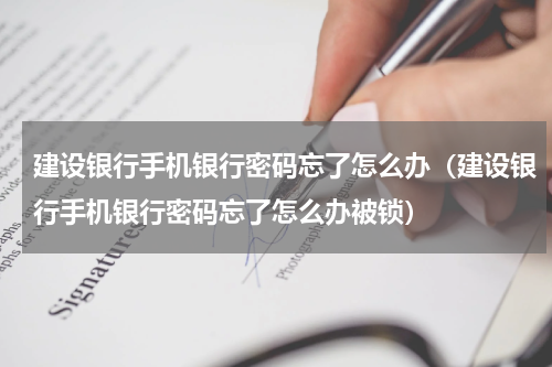 建设银行手机银行密码忘了怎么办(建设银行手机银行密码忘了怎么办被锁)
