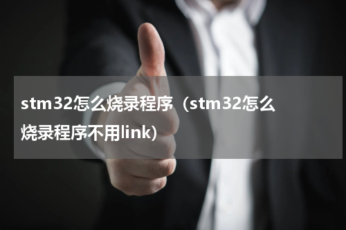 stm32怎么烧录程序（stm32怎么烧录程序不用link）