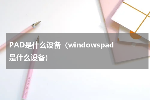 PAD是什么设备(windowspad是什么设备)