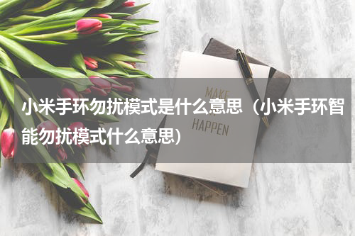 小米手环勿扰模式是什么意思（小米手环智能勿扰模式什么意思）