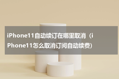iPhone11自动续订在哪里取消（iPhone11怎么取消订阅自动续费）