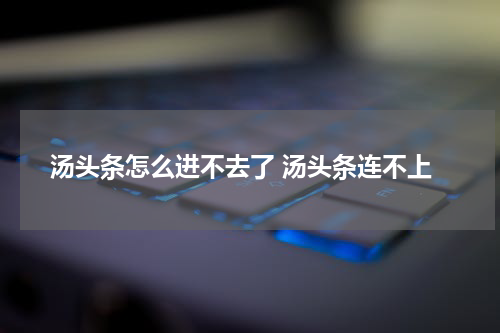 汤头条怎么进不去了 汤头条连不上