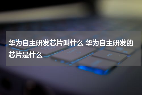 华为自主研发芯片叫什么 华为自主研发的芯片是什么