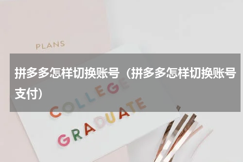 拼多多怎样切换账号(拼多多怎样切换账号支付)