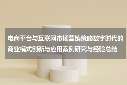 电商平台与互联网市场营销策略数字时代的商业模式创新与应用案例研究与经验总结