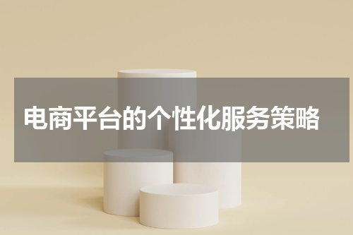  电商平台的个性化服务策略