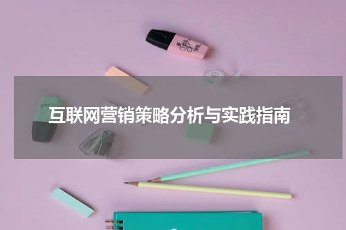 互联网营销策略分析与实践指南