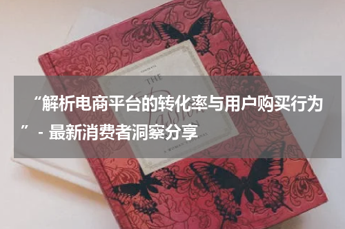  “解析电商平台的转化率与用户购买行为”- 最新消费者洞察分享