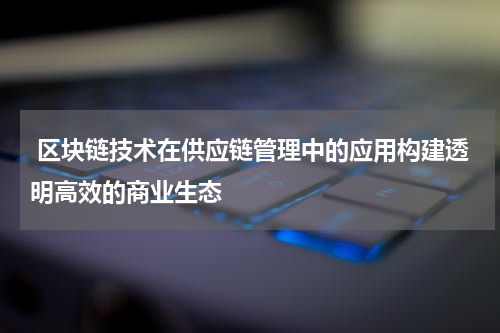  区块链技术在供应链管理中的应用构建透明高效的商业生态