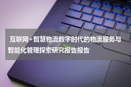 互联网+智慧物流数字时代的物流服务与智能化管理探索研究报告报告