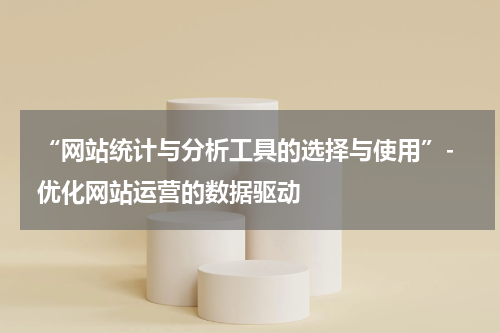  “网站统计与分析工具的选择与使用”- 优化网站运营的数据驱动