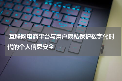  互联网电商平台与用户隐私保护数字化时代的个人信息安全
