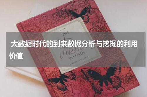 大数据时代的到来数据分析与挖掘的利用价值