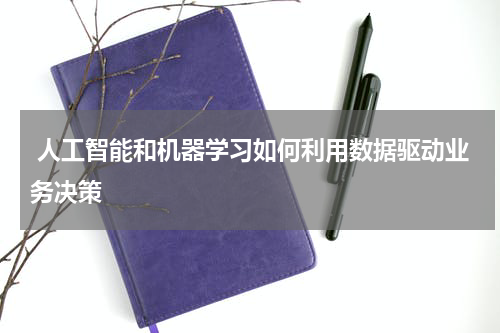 人工智能和机器学习如何利用数据驱动业务决策